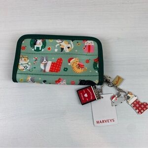Harveys Meowy Christmas‎ Classic Wallet NWT Retired Rare Seatbelt Wallet